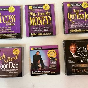 Rich Dad Poor Dad CD Audio Book Collection 6 book series